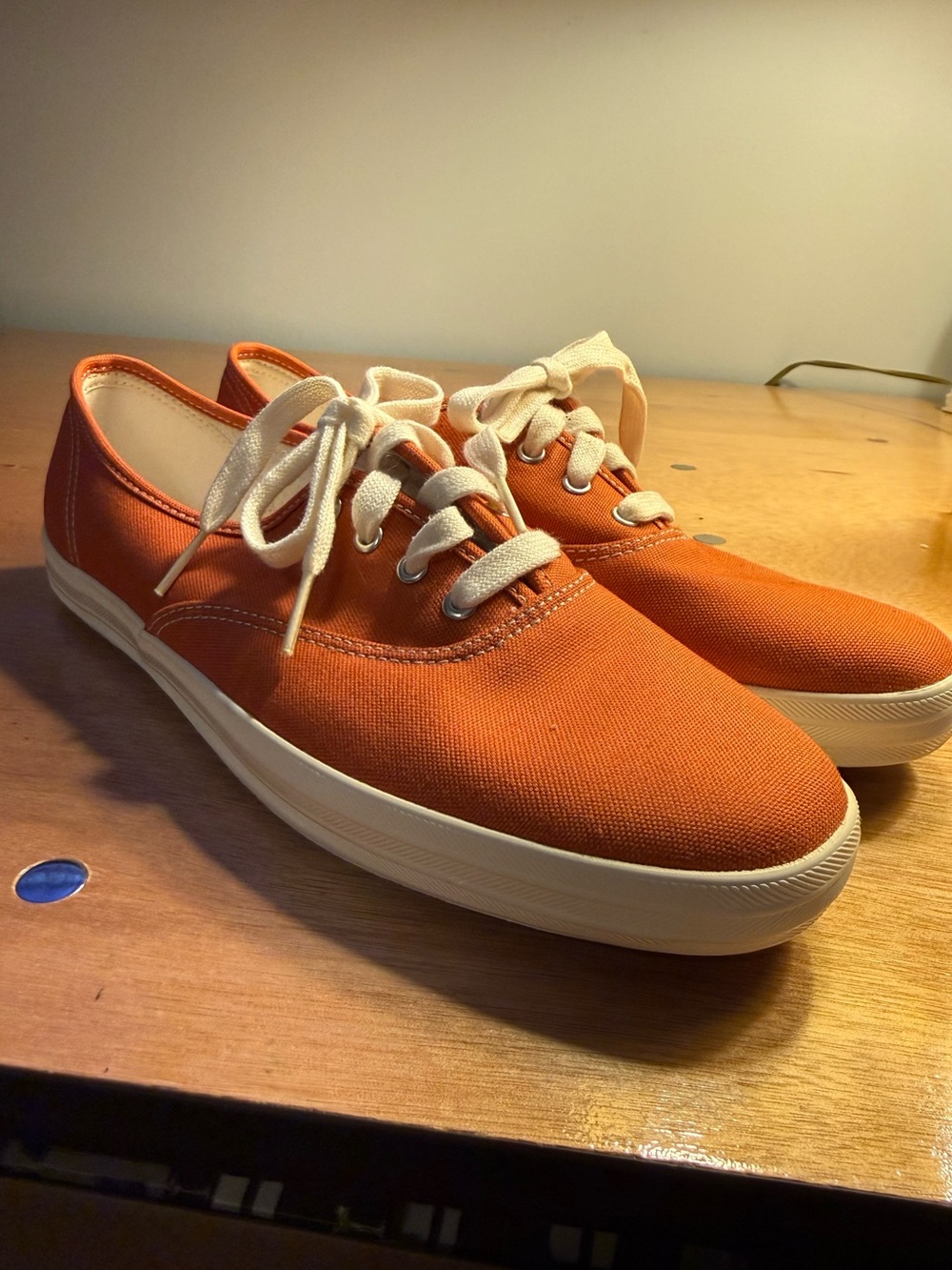 Ked’s Orange Pumpkin Tennis Shoe Sneaker Size 10 Canvas.
